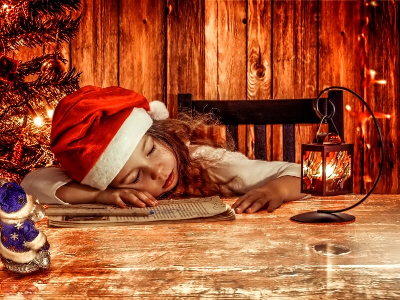 Child Sleeping at Table