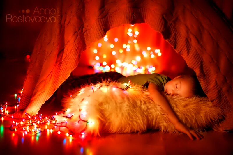 Child Sleeping in Fort