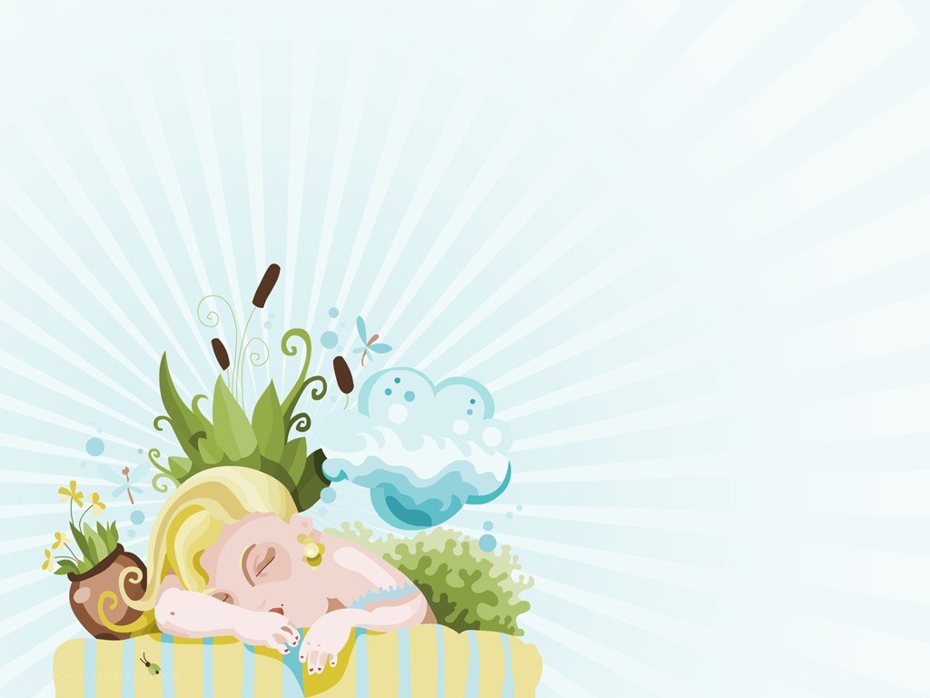child sleeping in nature