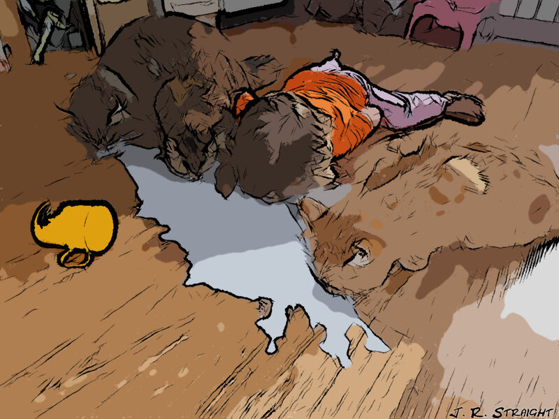 Child Sleeping on Floor