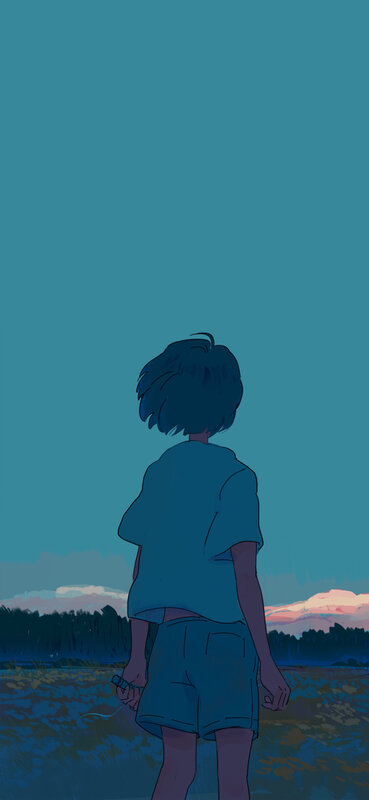 Child Standing in Field