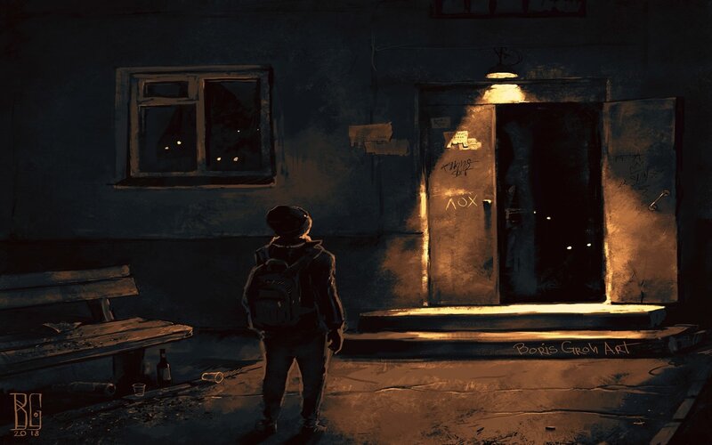 Child Standing Outside