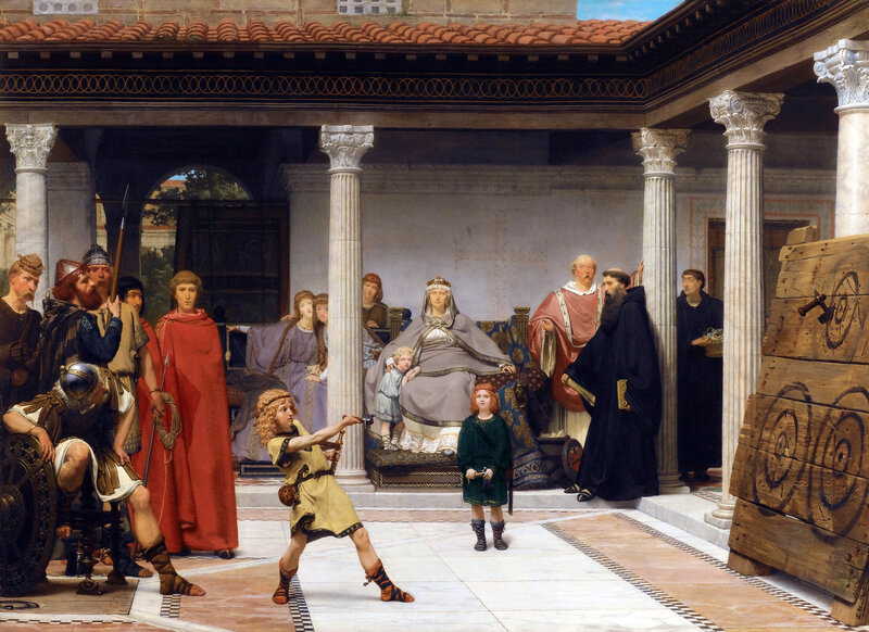 Child Throwing Spear