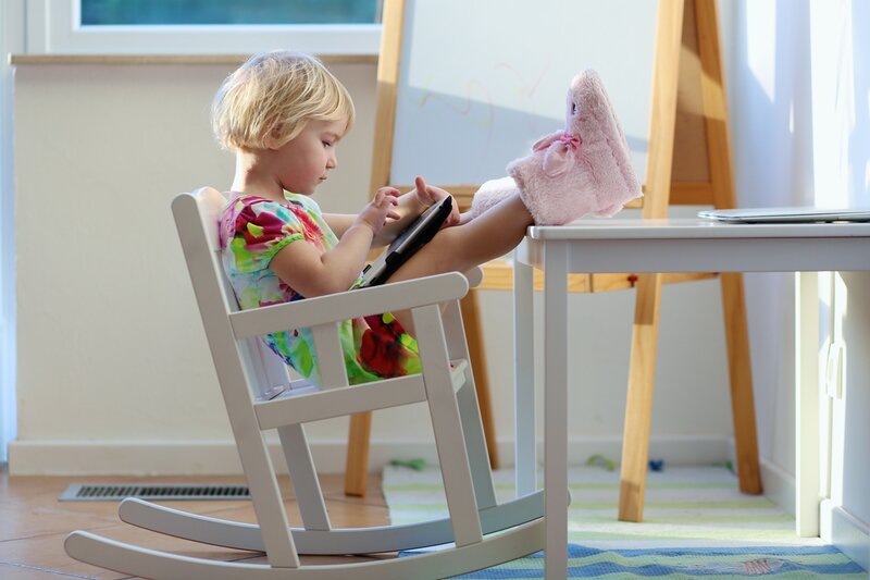 Child Using Tablet