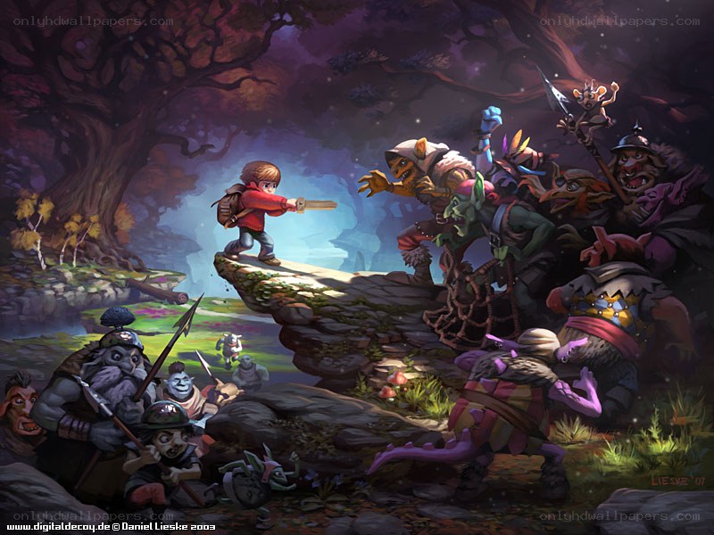 Child vs. Goblin Horde