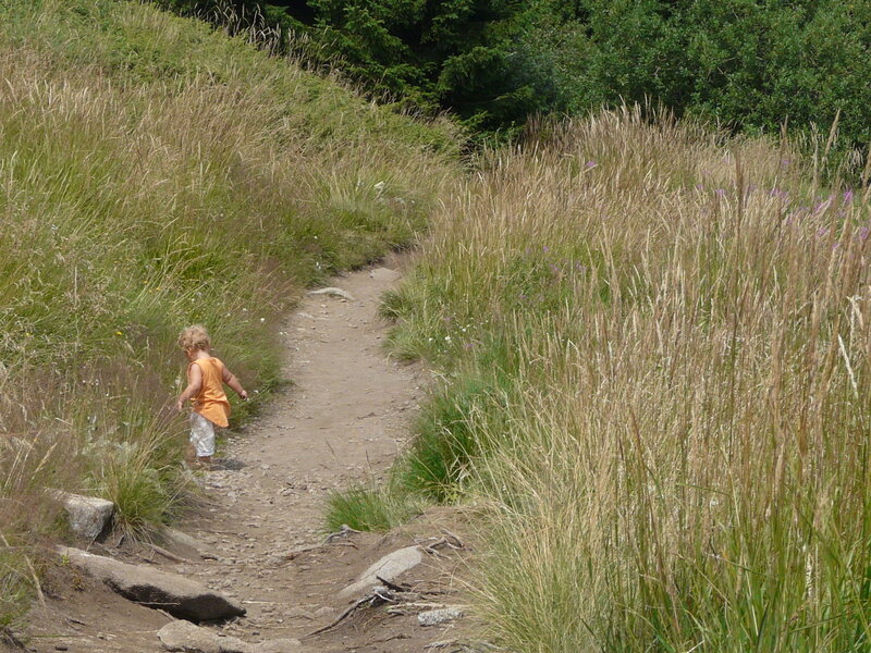 Child Walking on Path