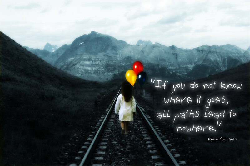 Child Walking on Tracks