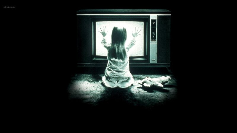 Child Watching Television — Black, Dark, Eerie, Night