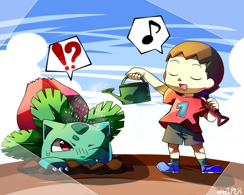 Child Watering Bulbasaur