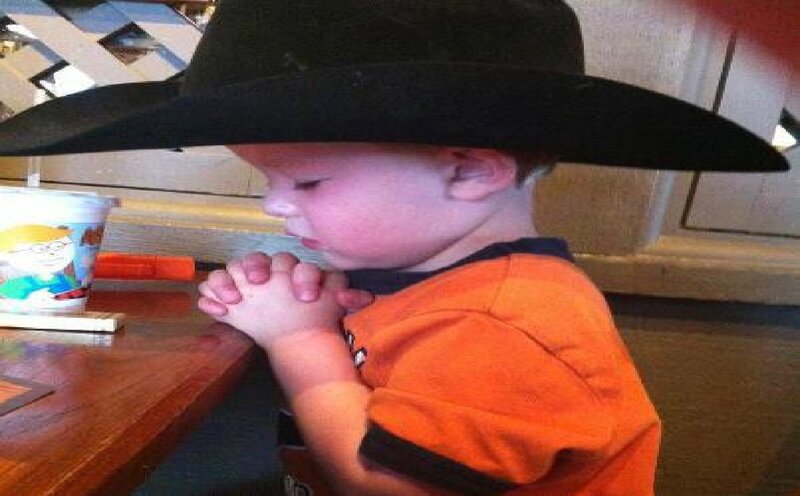 Child Wearing Cowboy Hat