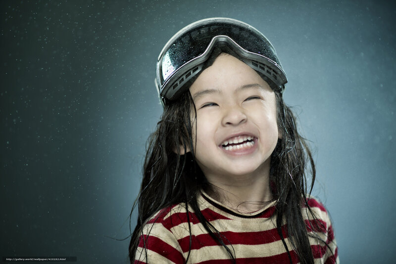 Child Wearing Goggles