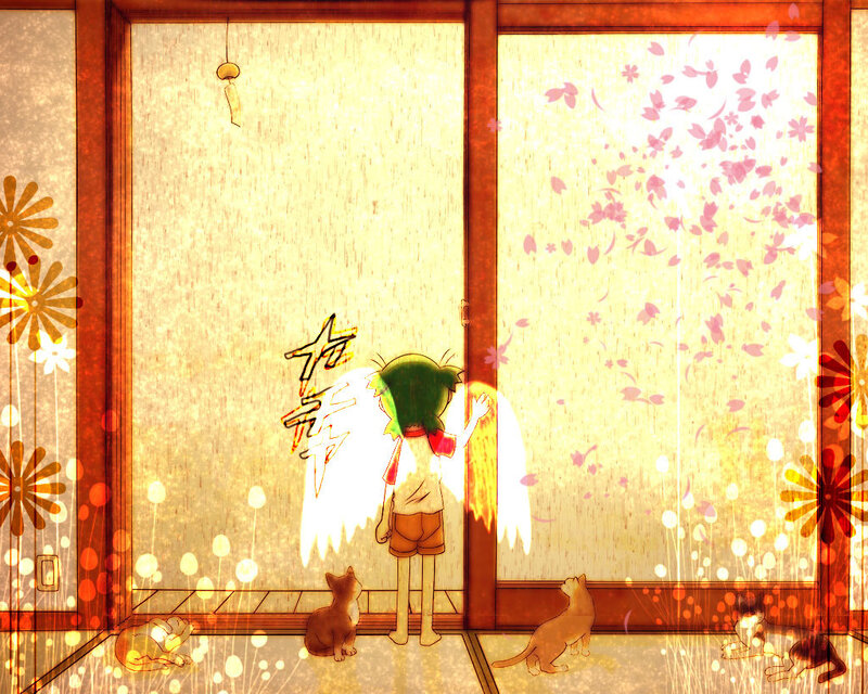 child with angel wings in a room