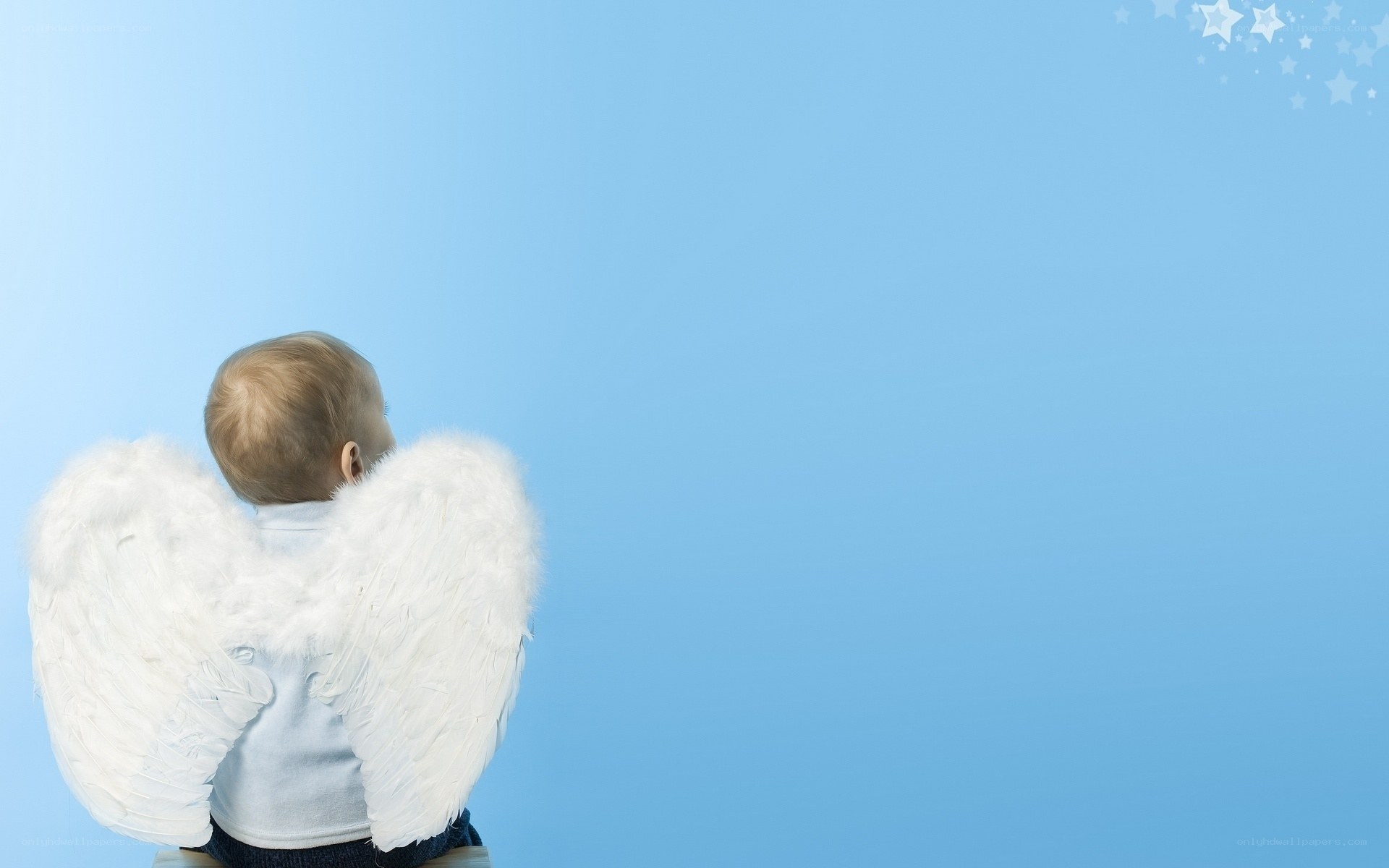 child with angel wings