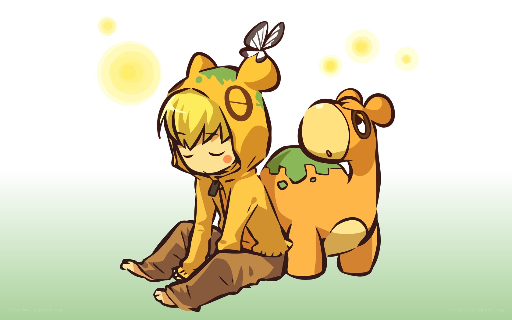 child with animal costume