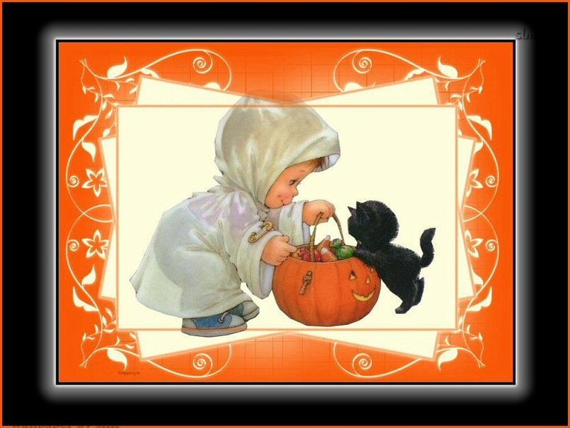 Child with Black Cat