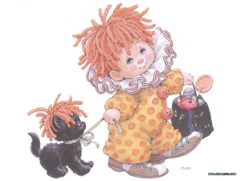 Child with Black Kitten