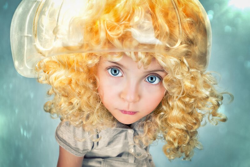 Child with Blonde Hair — Dramatic