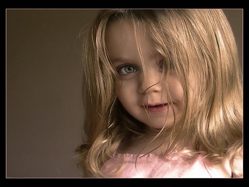 child with blonde hair