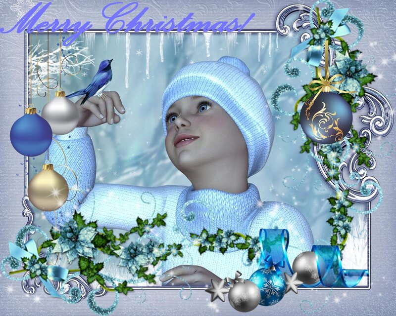 Child with Blue Bird