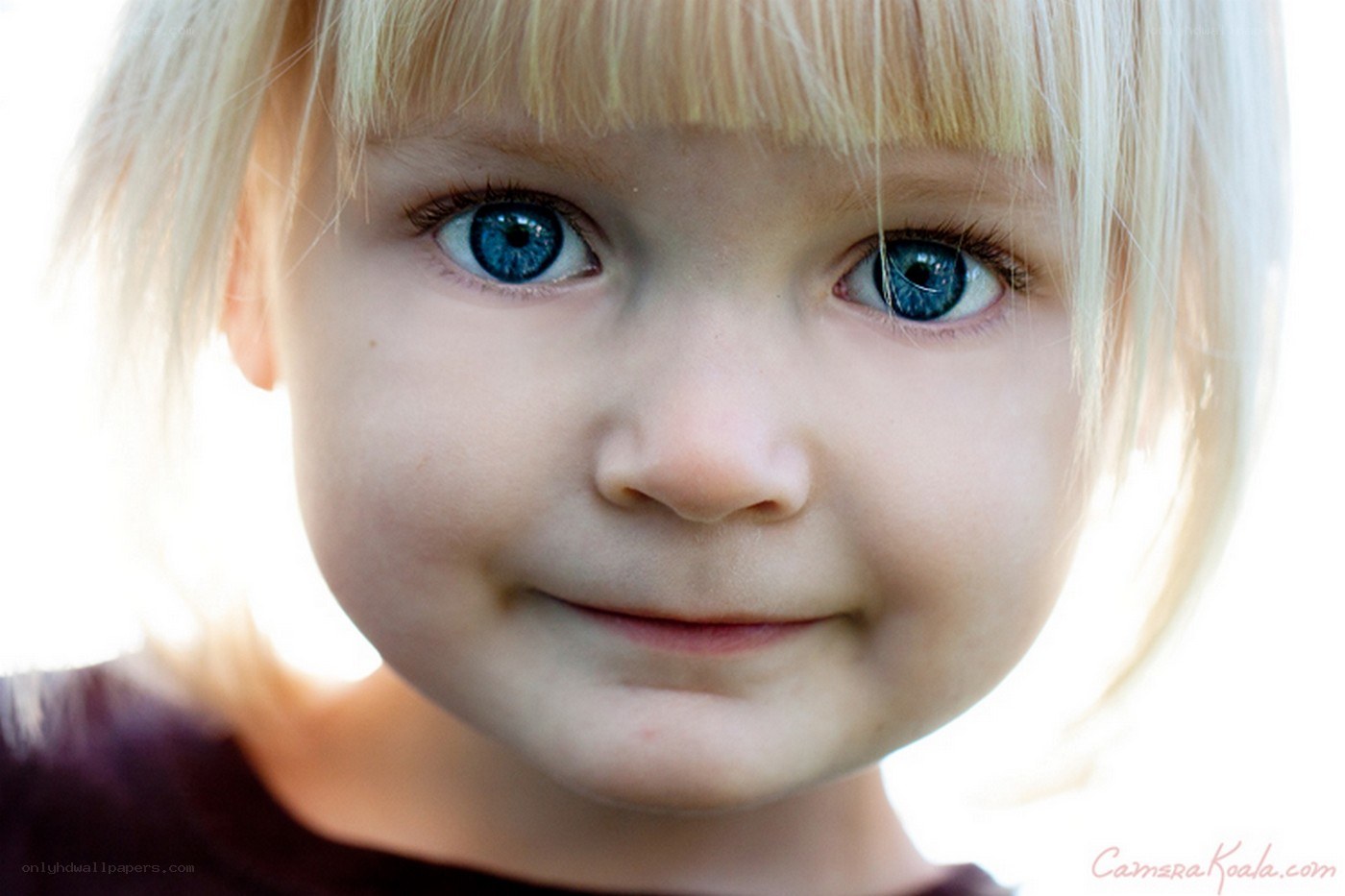 child with blue eyes