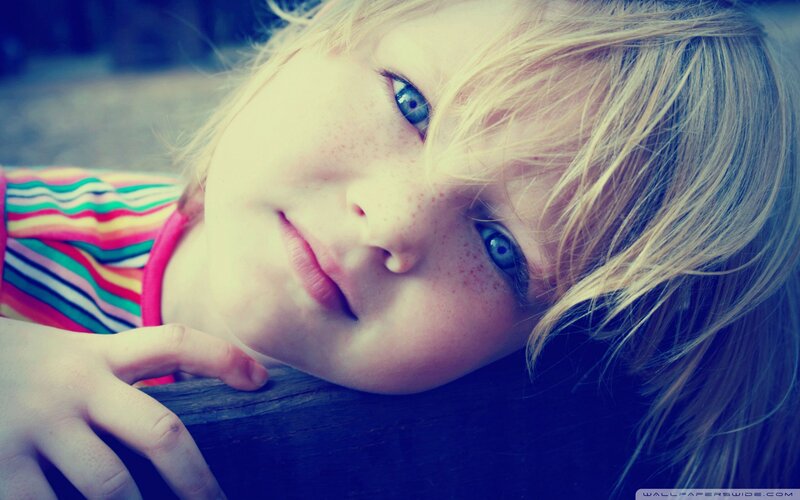 Child with Blue Eyes — Calm