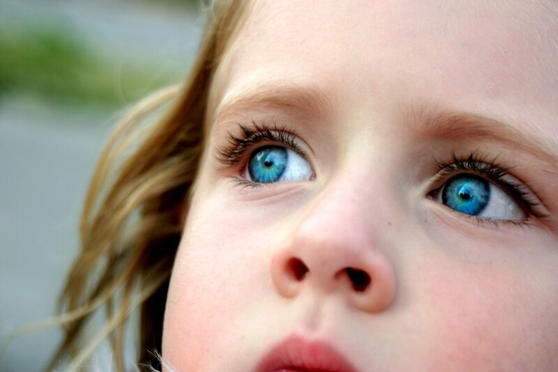Child with Blue Eyes — Curious