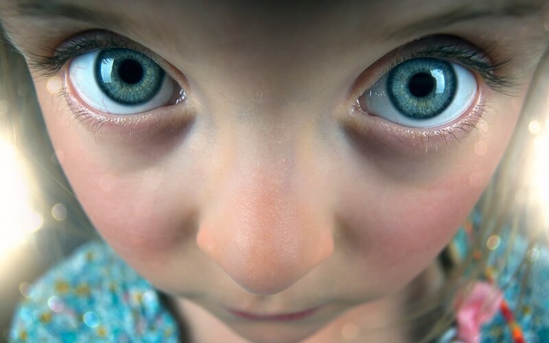 Child with Blue Eyes — Intense