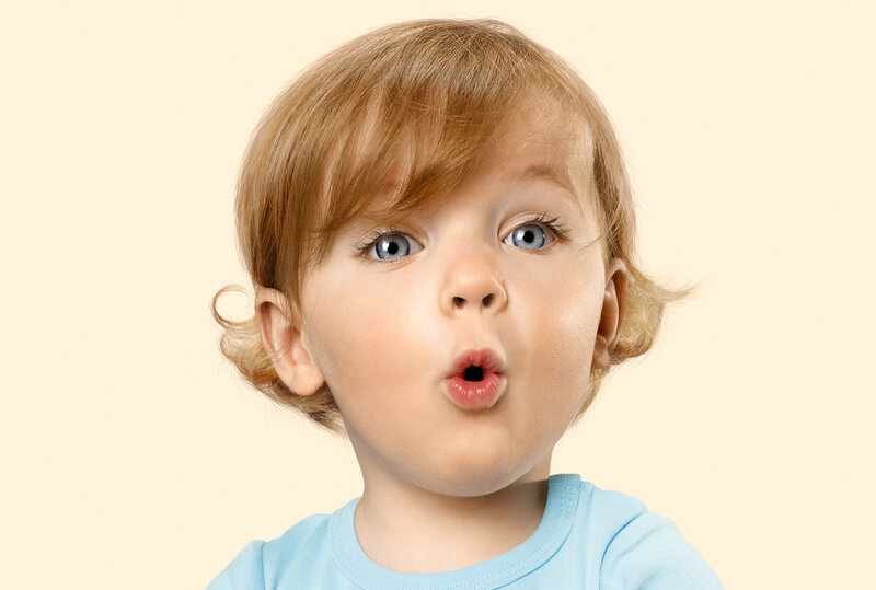 Child with Blue Eyes — Light Blue