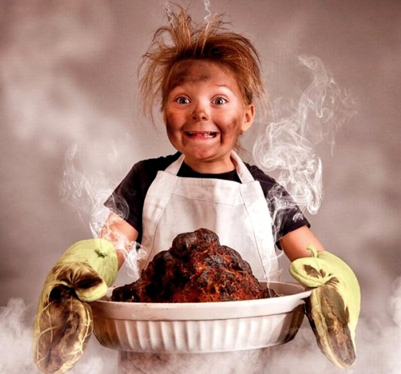 Child with Burnt Food