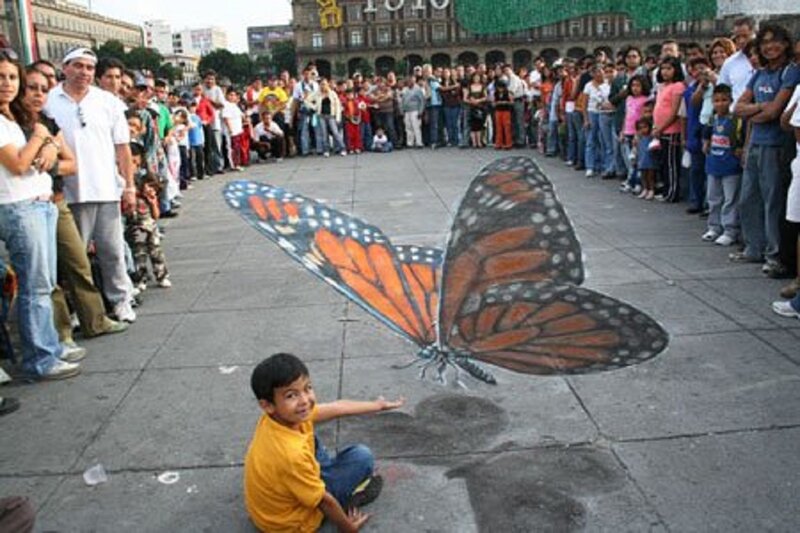 Child with Butterfly Drawing