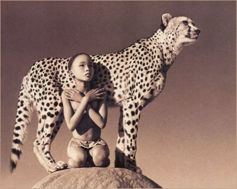 Child with Cheetah