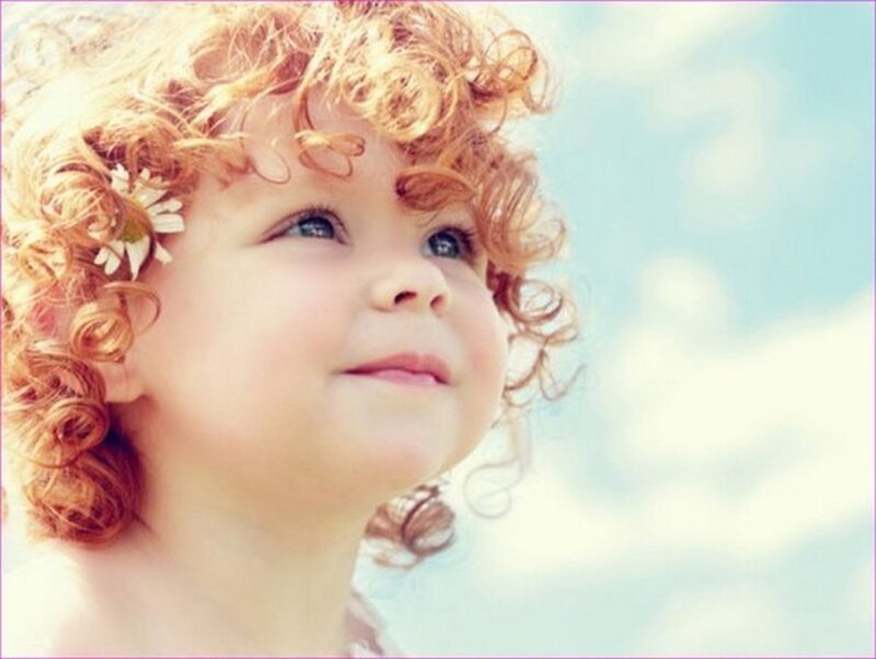 Child with Curly Hair — Blonde