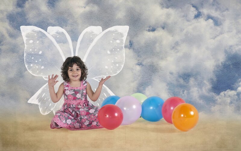 Child with Fairy Wings — Blue