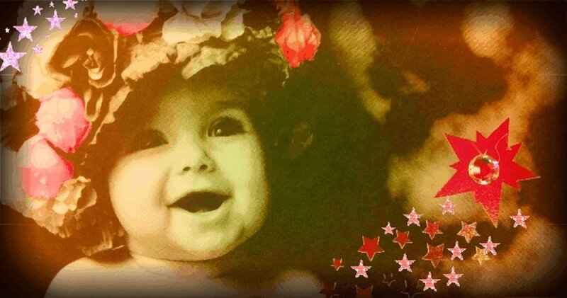 Child with Flower Crown — Green