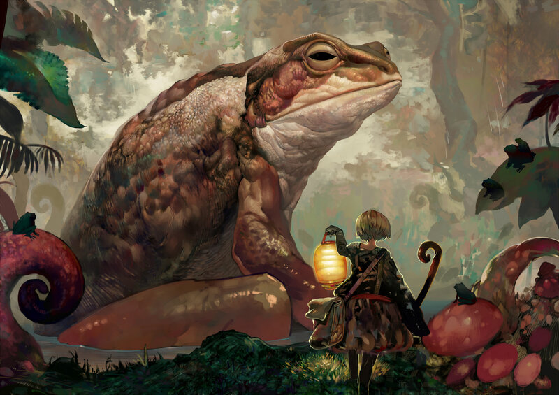 Child with Giant Frog
