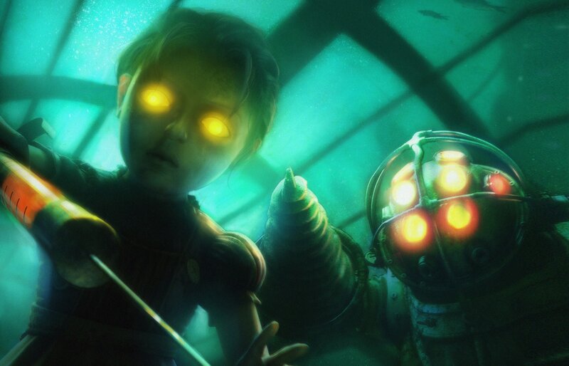 Child with Glowing Eyes — Green, Dramatic, Tense