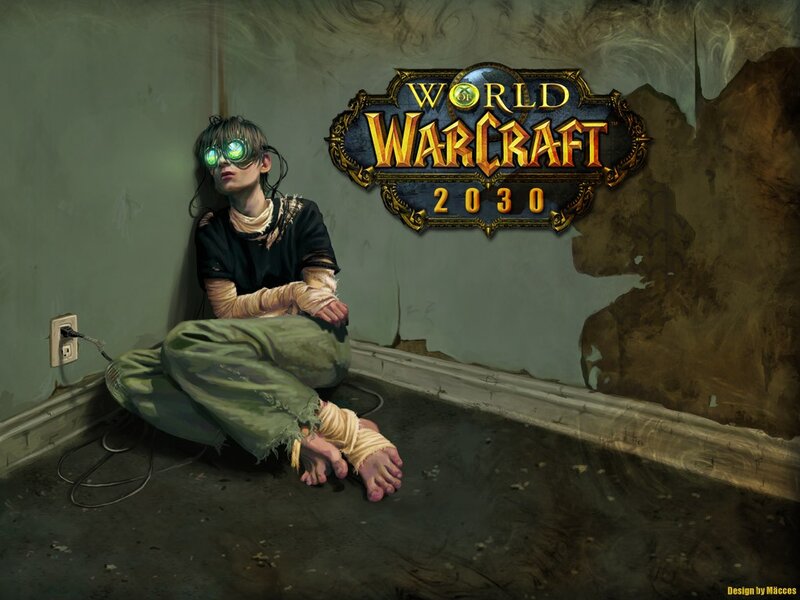 Child with Glowing Goggles — Green