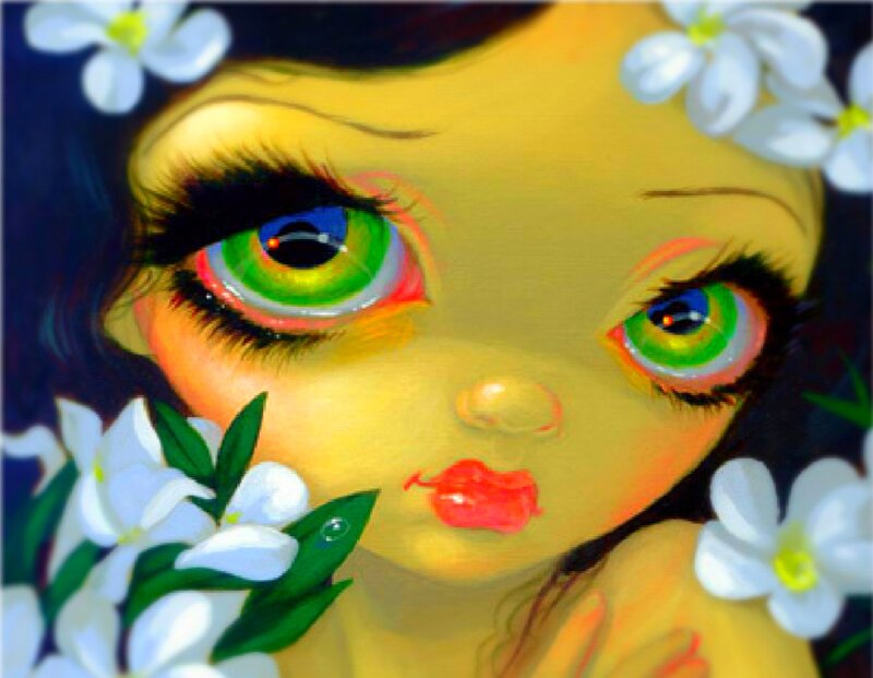 Child with Green Eyes — Yellow