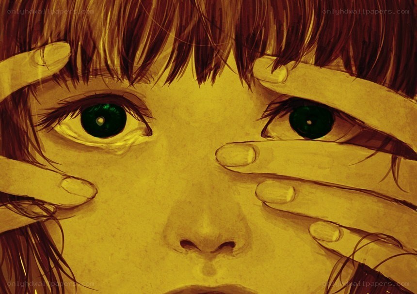 child with green eyes