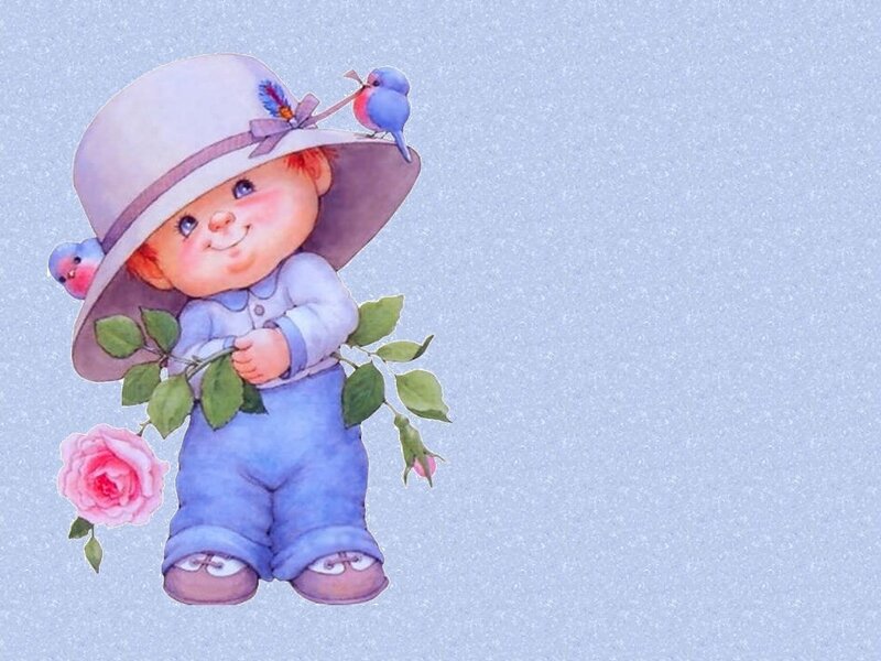 child with hat and birds