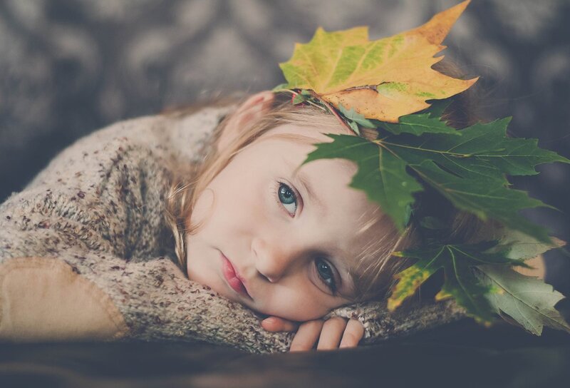 Child with Leaf Crown
