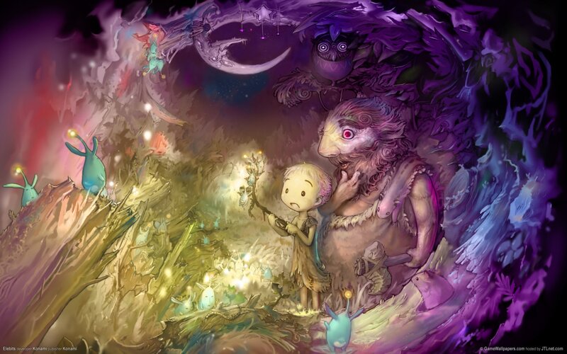 Child with Monster in Cave