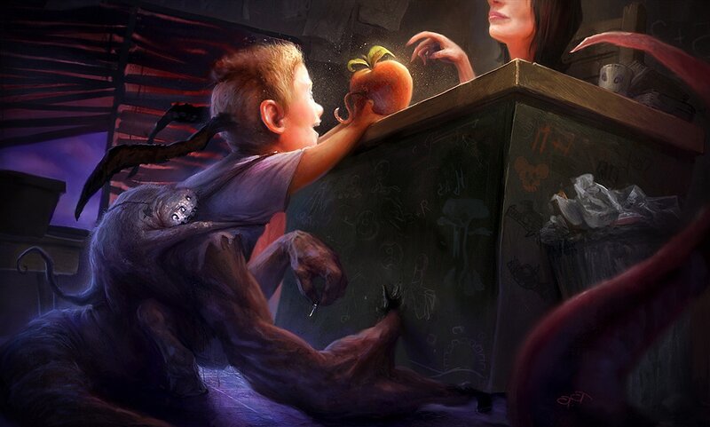 Child with Monster on Back