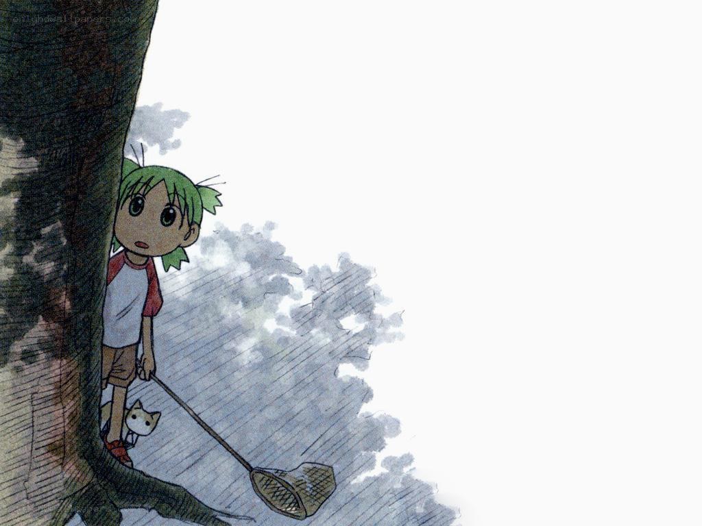 child with net in rain