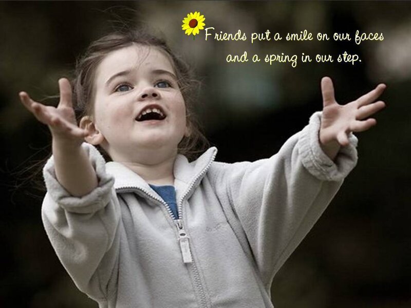 child with outstretched arms