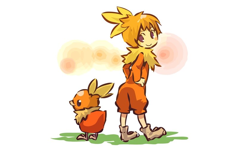 child with pokémon companion