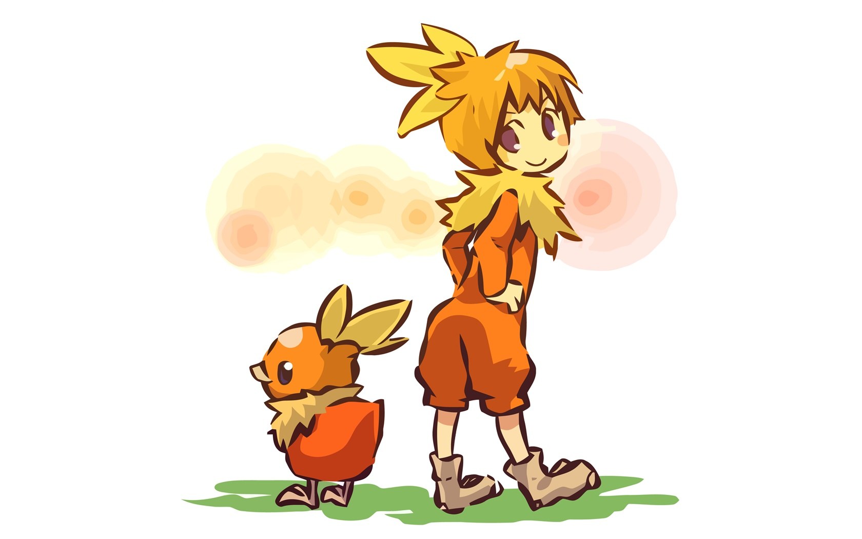 child with pokémon companion