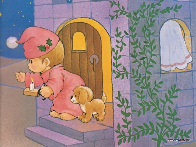 Child with Puppy