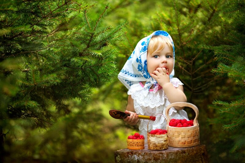 Child with Raspberries