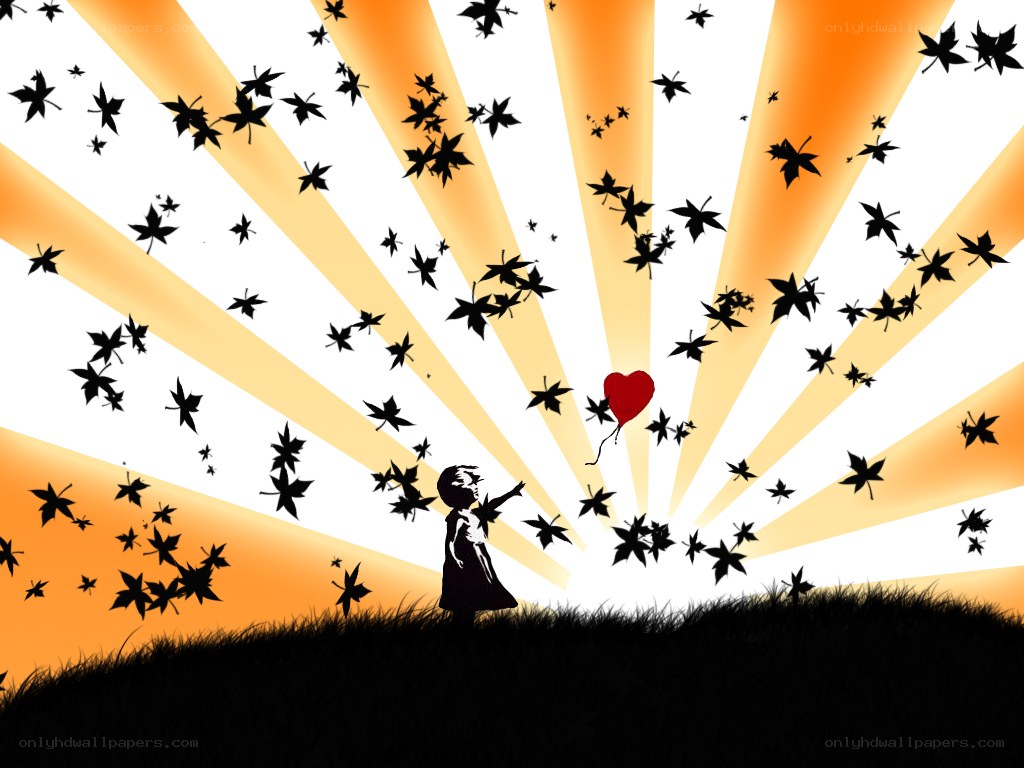 child with red balloon